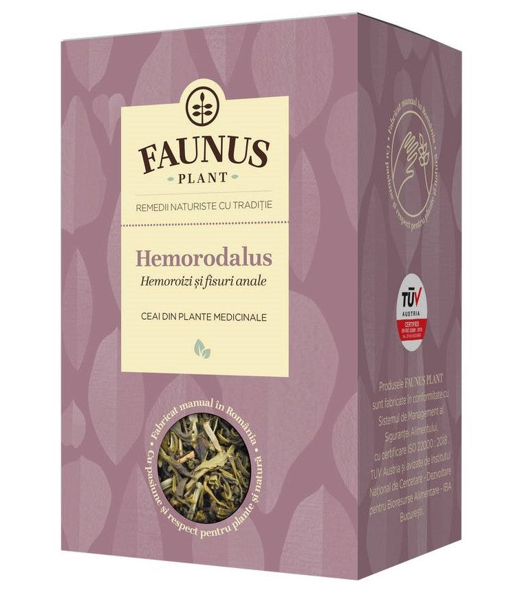 Ceai hemorodalus pentru hemoroizi si fisuri anale 90gr - Faunus Plant