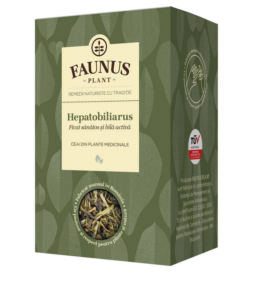 Ceai hepatobiliarus pentru ficat sanatos si bila activa 90gr - Faunus Plant
