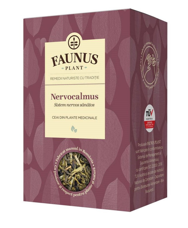 Ceai nervocalmus pentru sistem nervos sanatos 90gr - Faunus Plant