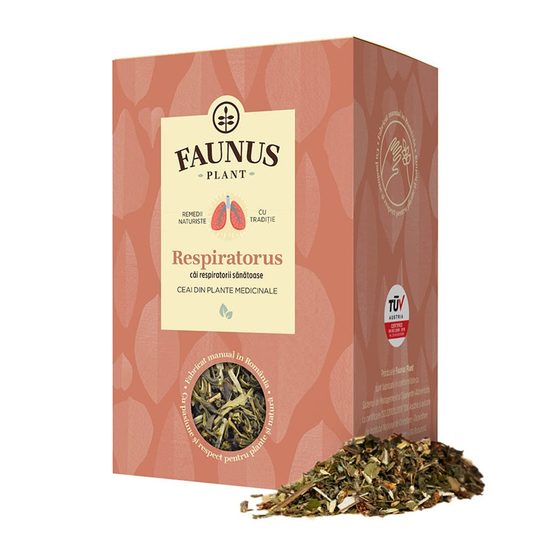 Ceai respiratorus pentru cai respiratorii sanatoase 90gr - Faunus Plant