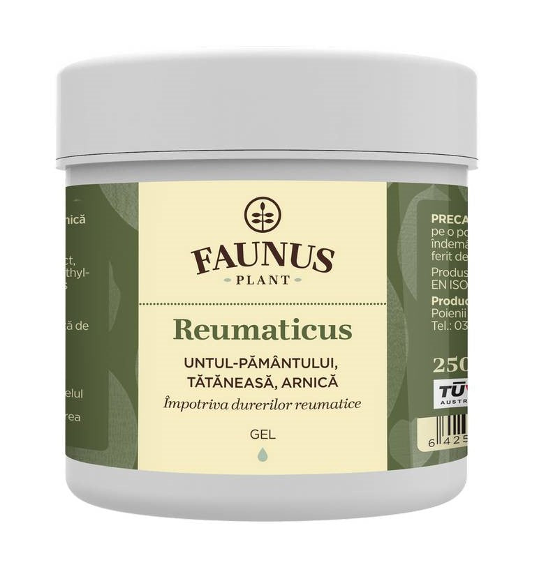 Gel reumaticus 250ml (unt.pam.tat.&arnica) - Faunus Plant