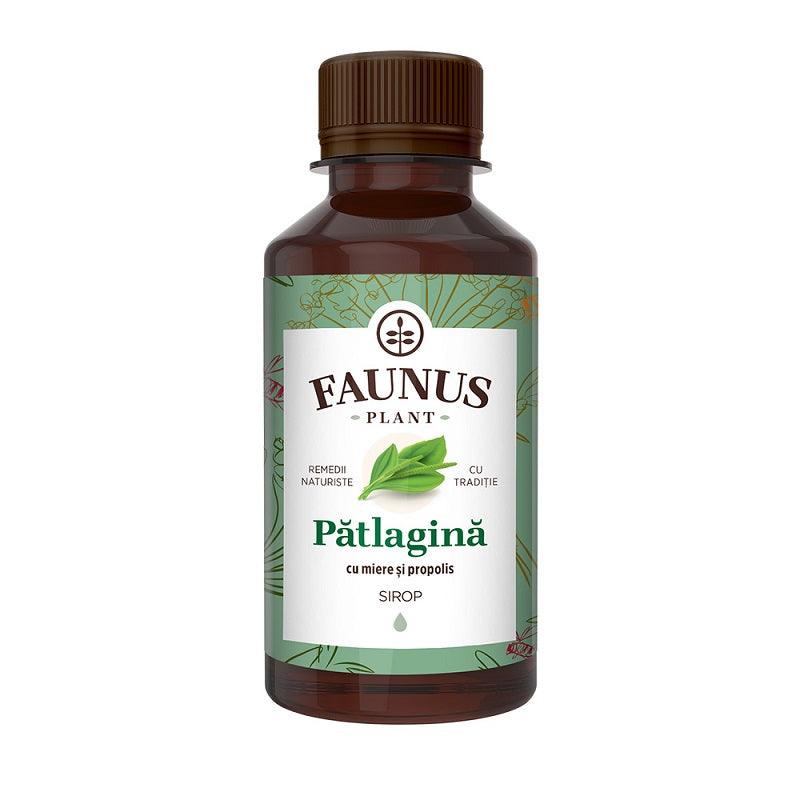 Sirop patlagina cu miere si propolis 200ml - Faunus Plant