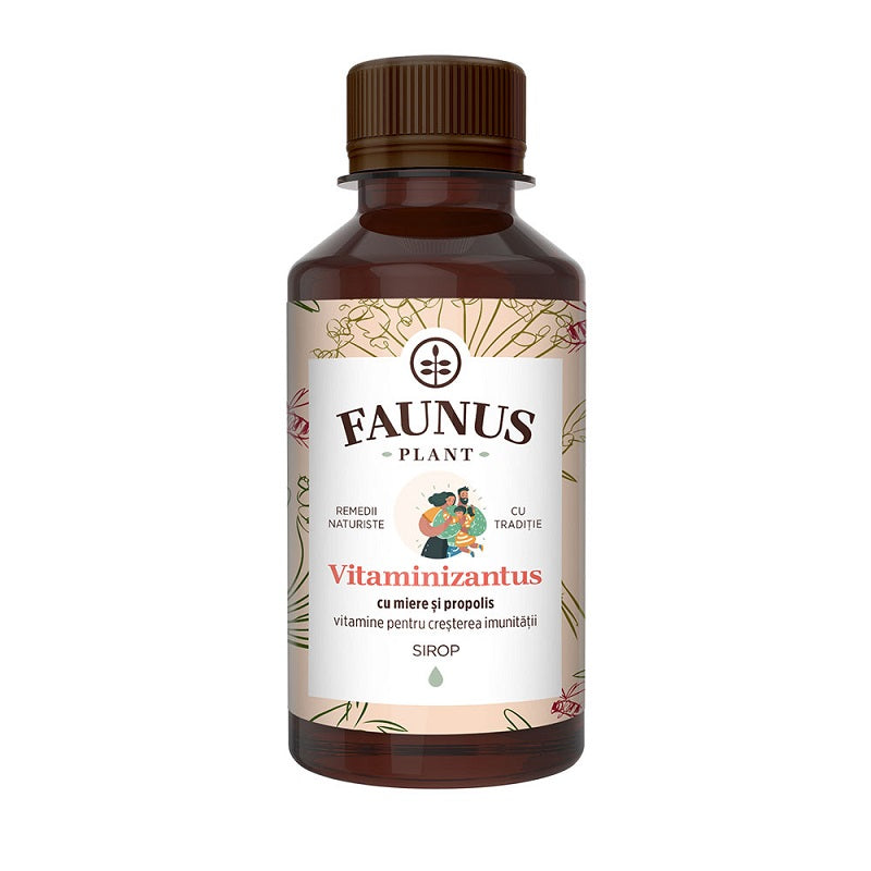 Sirop vitaminizantus cu miere si propolis 200ml - Faunus Plant