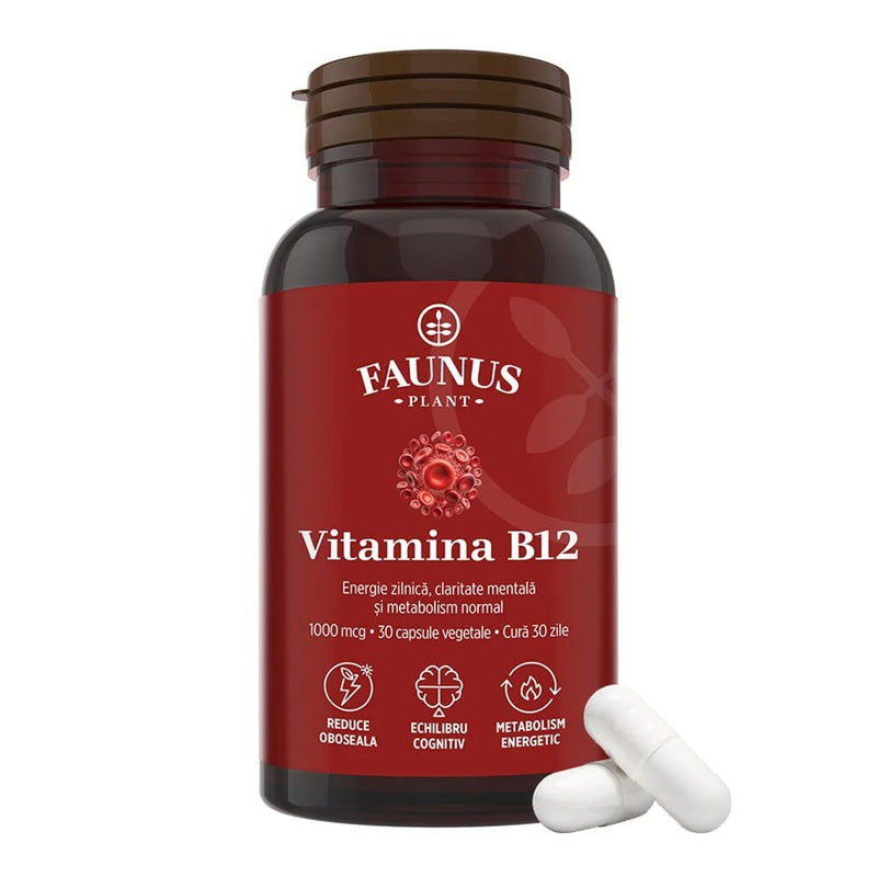 Vitamina B12, 30 capsule vegetale - Faunus Plant