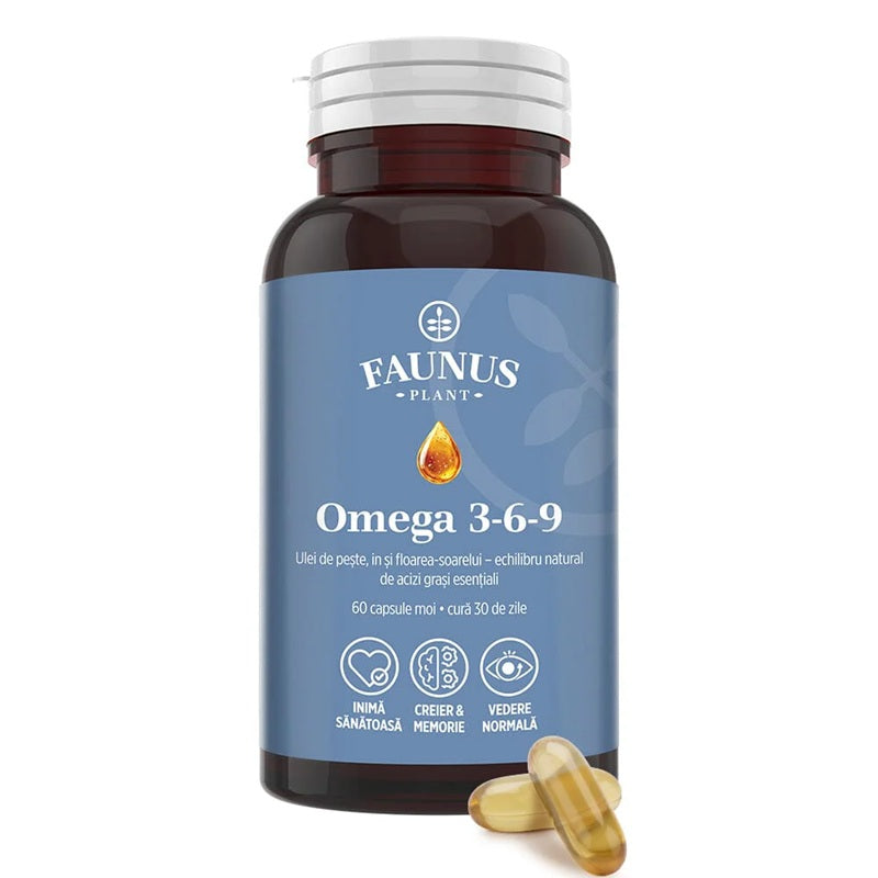 Omega 3-6-9, 60 capsule moi - Faunus Plant