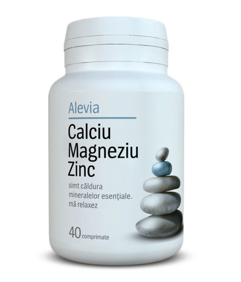 Calciu+magneziu+zinc 40cpr - Alevia