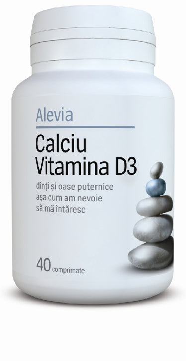 Calciu+vit. d3 40cpr - Alevia