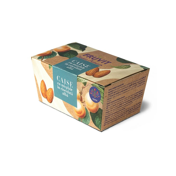 Caise cu migdale in ciocolata alba 200gr - Fruvit