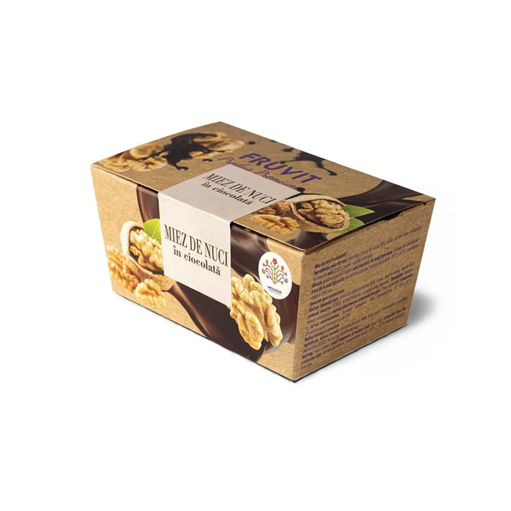 Miez de nuci in ciocolata neagra 100gr - Fruvit