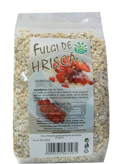 Fulgi hrisca 300gr - Herbavit