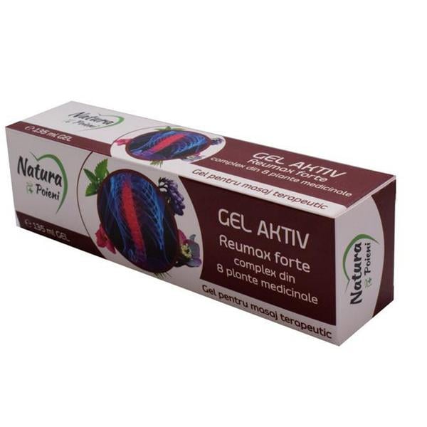 Gel aktiv reumax forte 8pl medicinale 135ml - Natura Plant Poieni