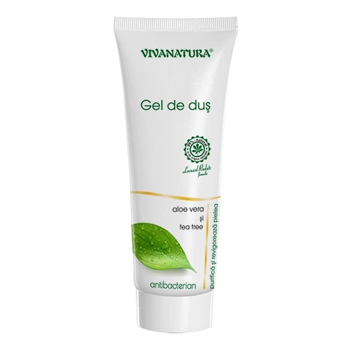 Gel dus antibacterian aloe vera&tea tree 250ml - Vivanatura