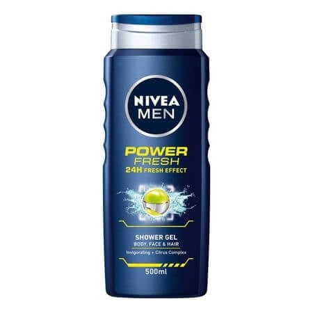 Gel dus barbati revigorant de menta 500ml - Nivea