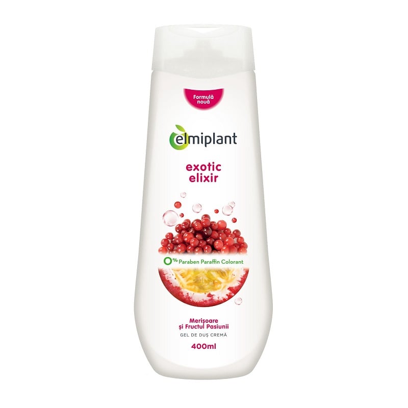 Gel dus crema merisoare&fru.pasiunii 400ml - Elmiplant