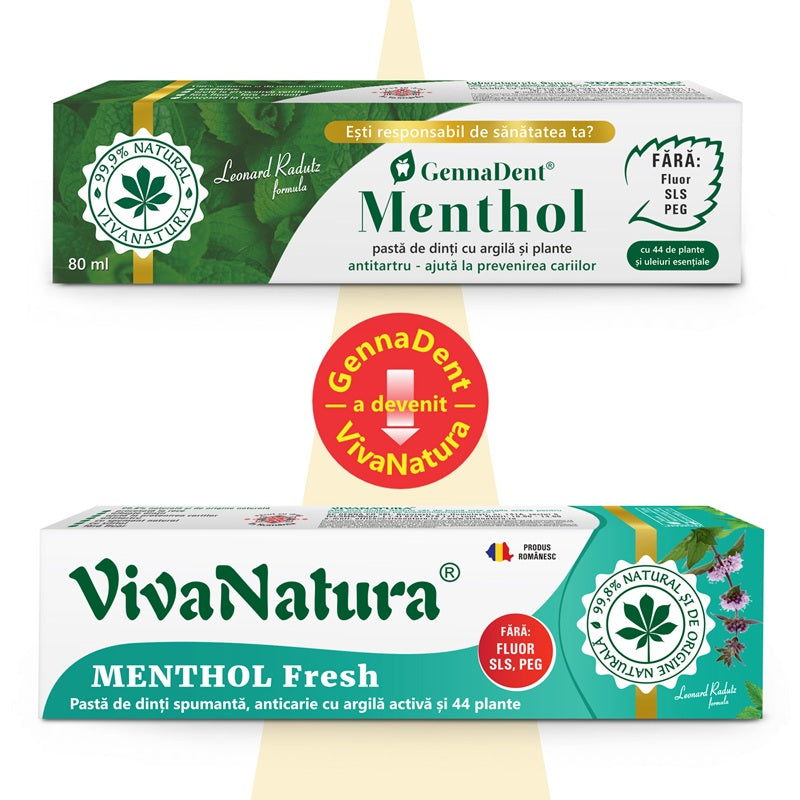 Pasta dinti menthol fresh 80ml - Vivanatura