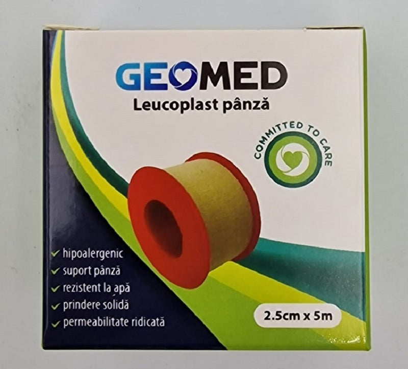 Leucoplast panza 2,5cm*5m - Geomed