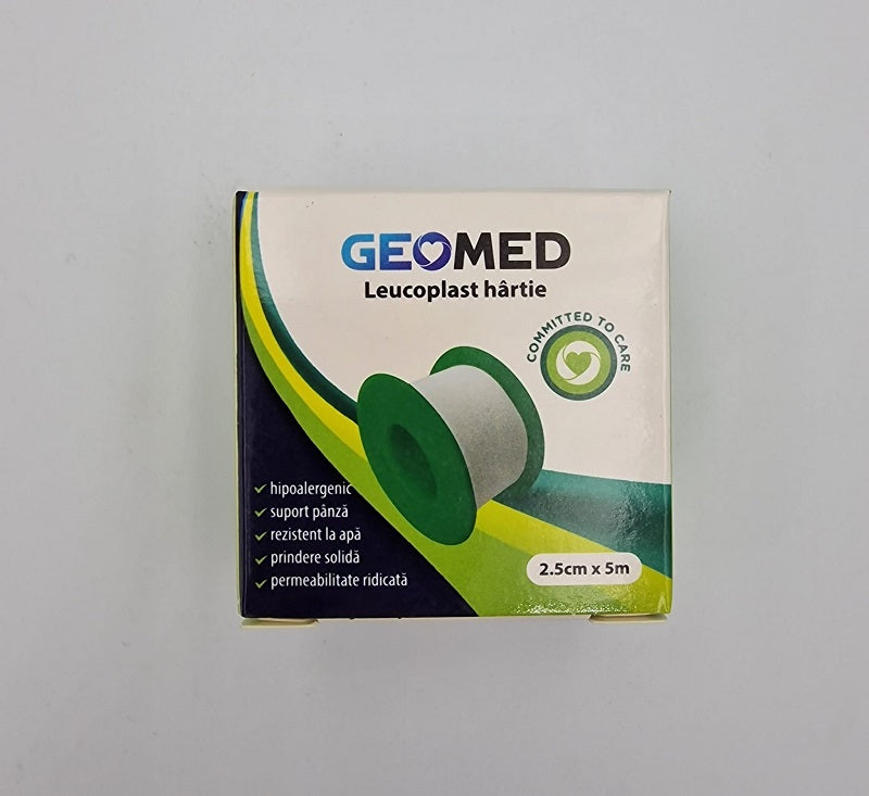 Leucoplast hartie 2,5cm*5m - Geomed
