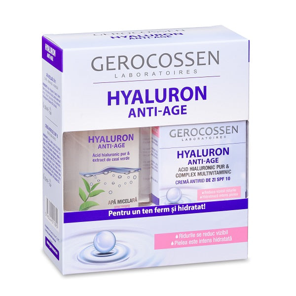 Set cadou hyaluron (cr. antirid zi +apa mic.) - Gerocossen