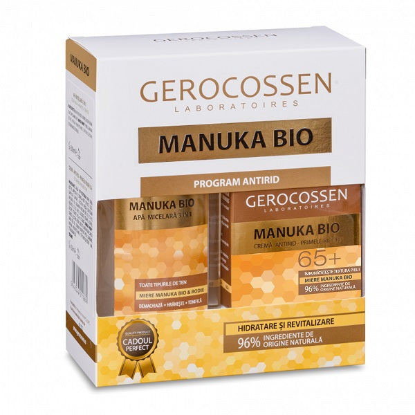 Set cadou manuka bio (cr.ant.65+apa mic.cadou) - Gerocossen
