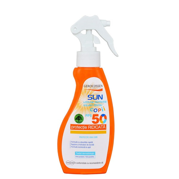 Sun lotiune copii SPF50 spray 200ml - Gerocossen Plaja