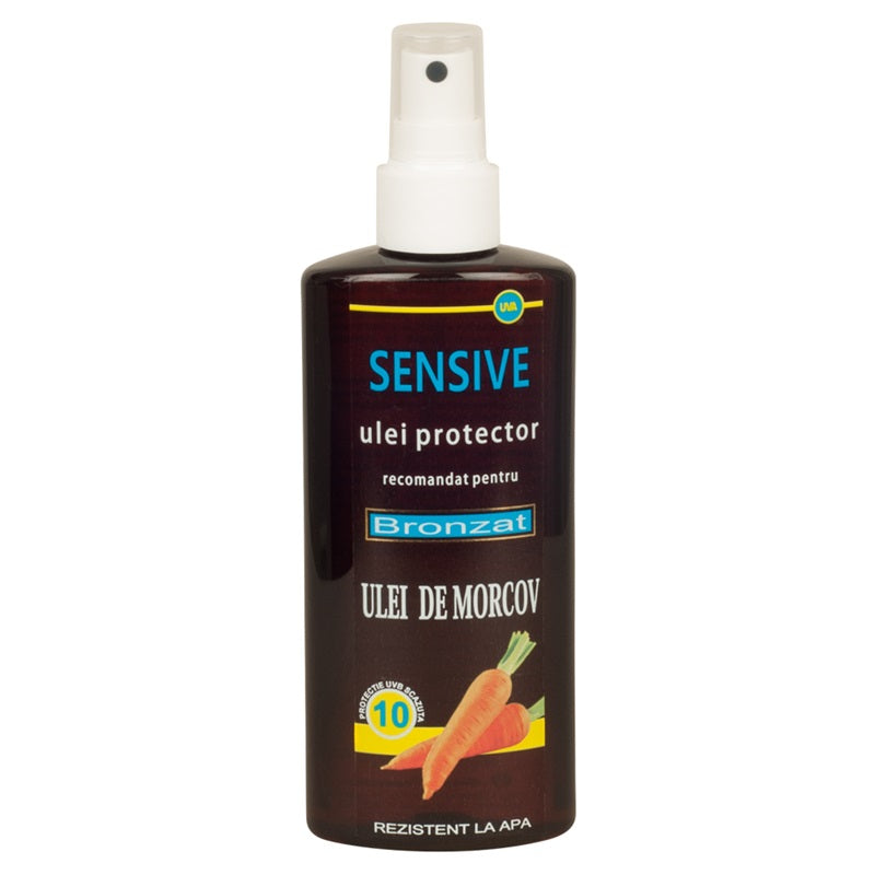 Ulei solar protector spray Sensive SPF 10 cu morcov, 150ml - Sensive Plaja