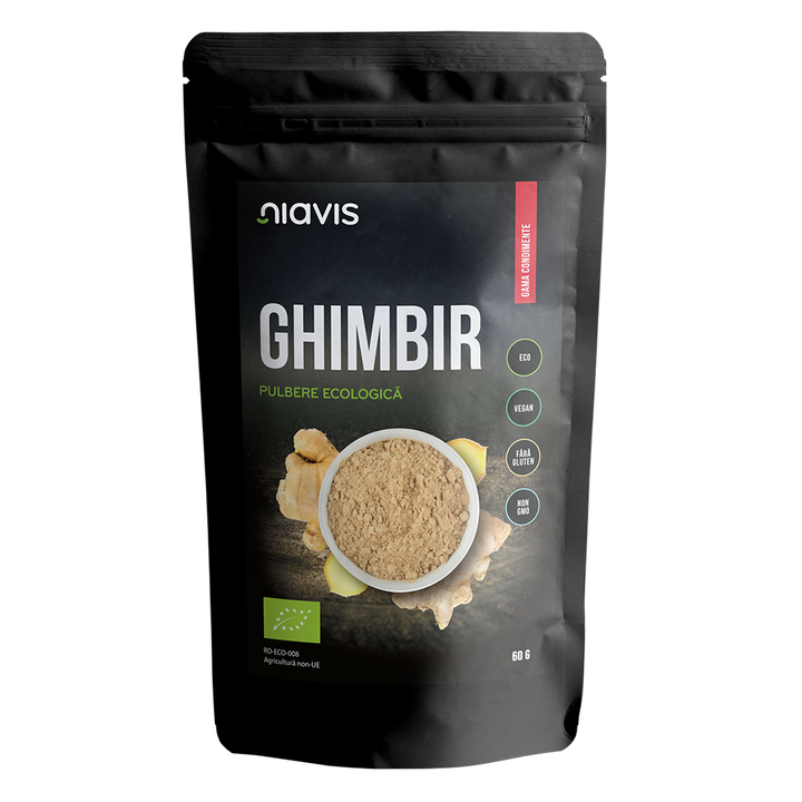 Ghimbir pulbere ecologica (bio) 60gr - Niavis