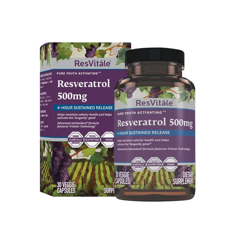 Resvitale resveratrol 500mg 30cps vegetale - Gnc