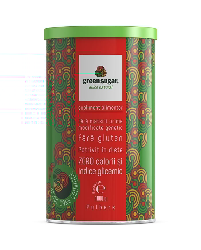 Green sugar pulbere (cutie metalica) 1kg - Remedia