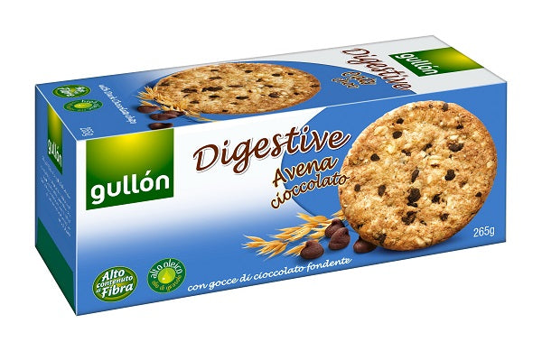 Biscuiti digestivi chipsuri cioc.neagra 265gr - Gullon