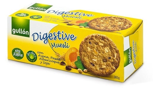 Biscuiti digestivi muesli&ovaz,stafide&caise 230gr - Gullon