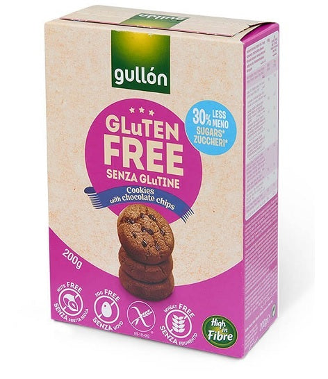 Fursecuri chipsuri ciocolata f.gluten 200gr - Gullon