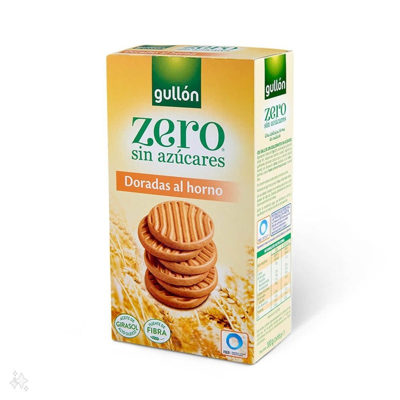 Biscuiti dorada cu indulcitori fara zahar 330gr - Gullon
