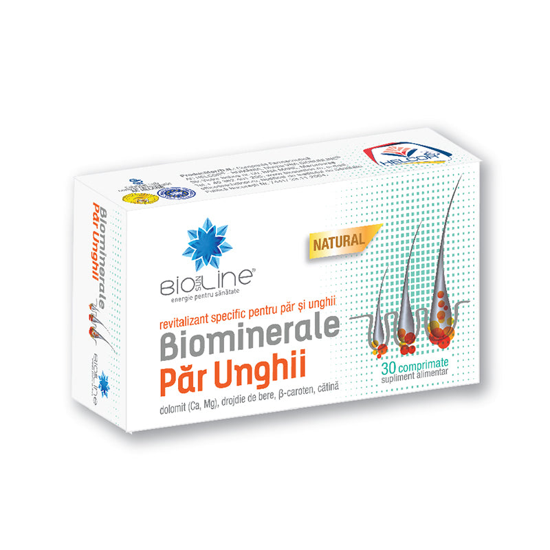 Biominerale pentru par si unghii, 30 comprimate-HELC.00001