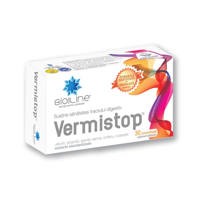 Vermistop 30cpr - Helcor