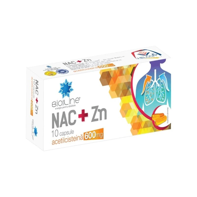 Nac+zn 600mg 10cps - Helcor