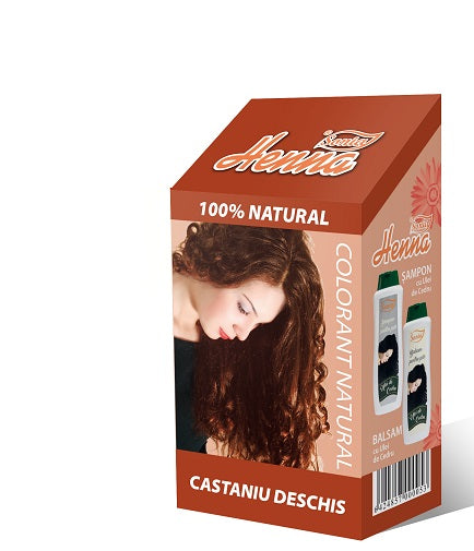 Henna Castaniu Deschis, 100 g-HENN.00001