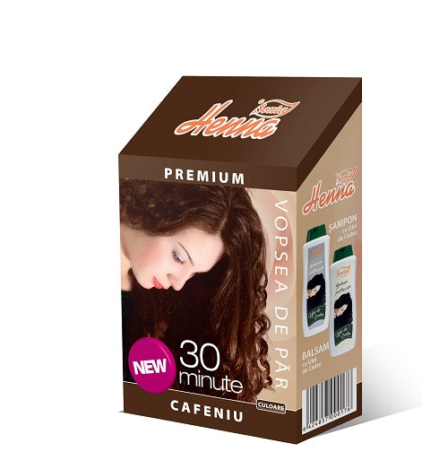 Henna Premium Cafeniu, 60 g-HENN.00010