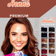 Henna premium castaniu deschis 60gr - Henna Sonia