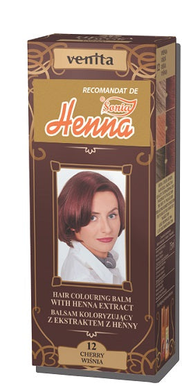 Henna balsam colorare nr12 cherry 75ml - Henna Sonia