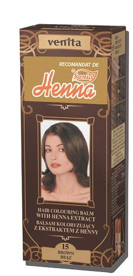 Henna balsam colorare nr15 saten inchis 75ml - Henna Sonia