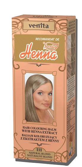 Henna balsam colorare nr111 blond natural 75ml - Henna Sonia