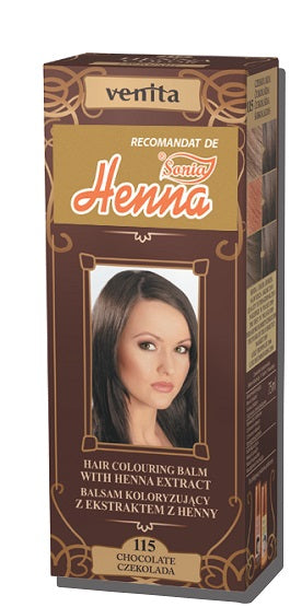 Henna balsam colorare nr115 ciocolatiu 75ml - Henna Sonia