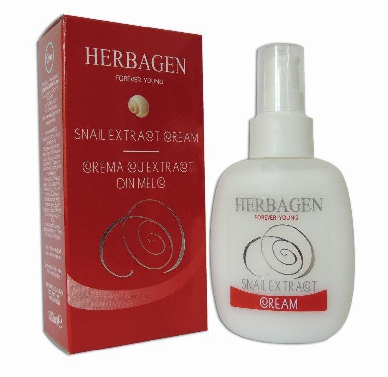 Cremă Naturală Regeneratoare cu Extract de Melc (100 ml) - Herbagen