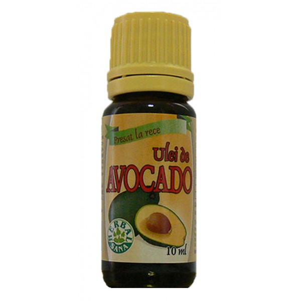 Ulei de Avocado Presat la Rece, 10 ml (Uz Intern)-HERB.00205