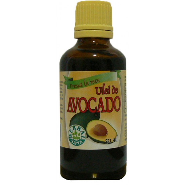 Ulei de Avocado Presat la Rece, 50 ml (Uz Intern)-HERB.00325