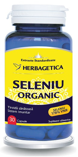 Seleniu Organic, 30 cps-HERB.00367