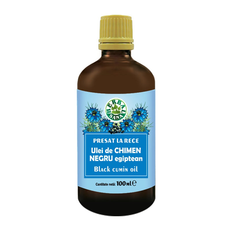 Ulei chimen negru presat la rece 100ml (uz intern) - Herbavit