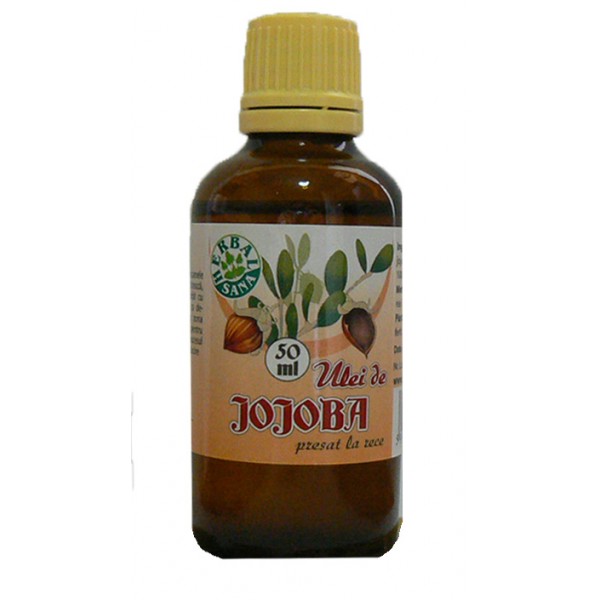 Ulei de Jojoba Presat la Rece, 50 ml (Uz Extern)-HERB.00527