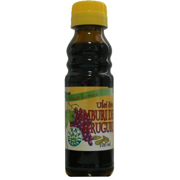 Ulei din Samburi de Struguri Presat la Rece, 100 ml (Uz Intern)-HERB.00554