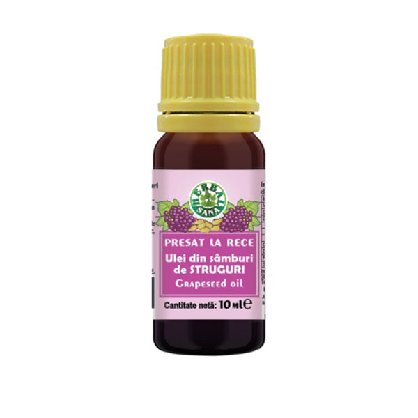 Ulei samburi struguri pres.la rece 10ml (uz intern) - Herbavit